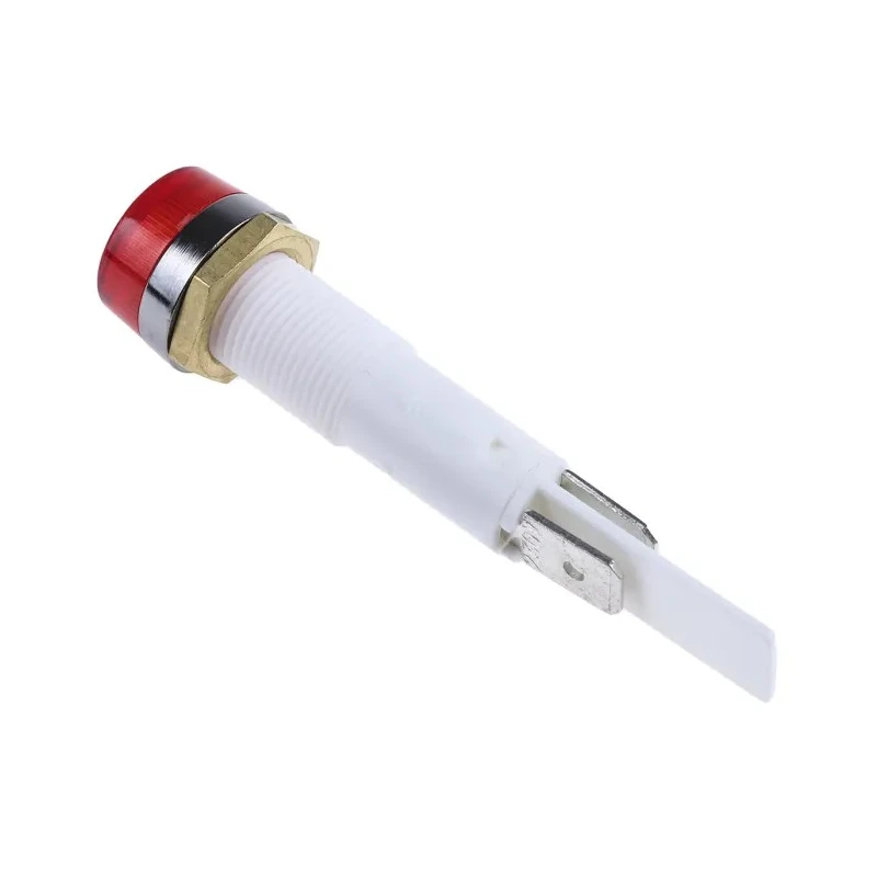 Arcolectric (Bulgin) Ltd 0277 Series Panel Mount Indicator Red, 230V AC, Solder Tab, IP67, Chrome Bezel C027700NAO