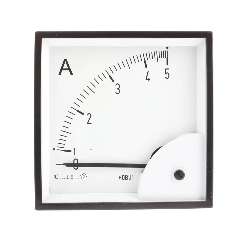 HOBUT Analogue Panel Ammeter 100 A AC, Moving Iron, 96 mm x 96 mm, Class 1.5 D96SD