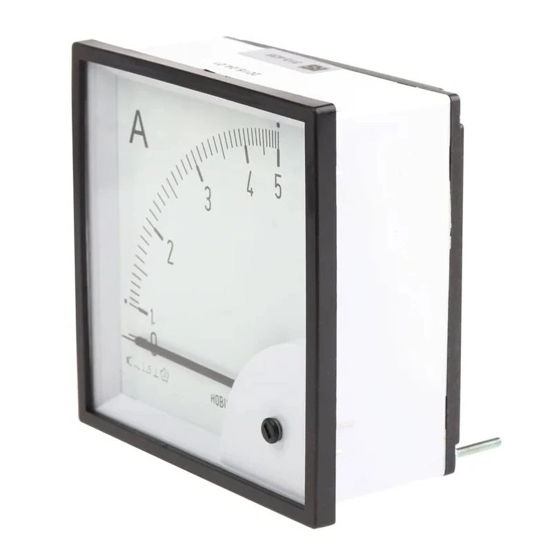 HOBUT Analogue Panel Ammeter 100 A AC, Moving Iron, 96 mm x 96 mm, Class 1.5 D96SD