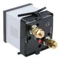HOBUT Analogue Panel Ammeter 100 A DC, Class 1.5, Moving Coil, 48 mm × 48 mm D48MC