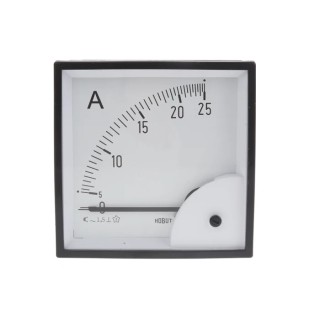 HOBUT Analogue Panel Ammeter 100 A AC, 96 mm x 96 mm, Class 1.5, Moving Iron D96SD