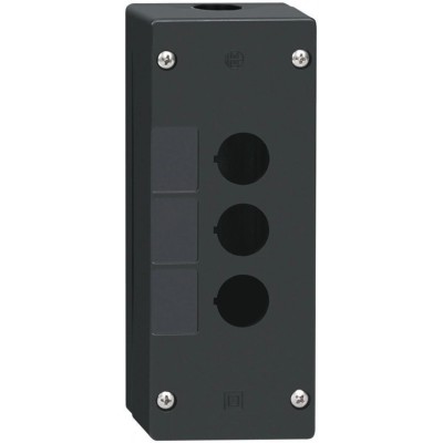 Schneider Electric Harmony XALG Push Button Enclosure, 3 Cutouts, 22 mm Diameter, IP66/IP67/IP69K, Black Plastic XALG03