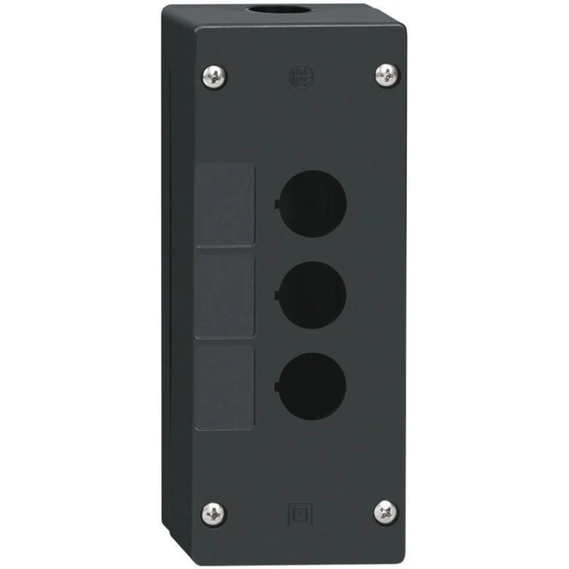 Schneider Electric Harmony XALG Push Button Enclosure, 3 Cutouts, 22 mm Diameter, IP66/IP67/IP69K, Black Plastic XALG03
