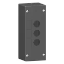 Schneider Electric Harmony XALG Push Button Enclosure, 3 Cutouts, 22 mm Diameter, IP66/IP67/IP69K, Black Plastic XALG03