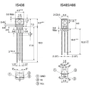 Sharp Infrared Photodetector Amplifier Unit, TO-5 Package, 3-Pin, 900nm, 4.5–17V Through Hole IS485E