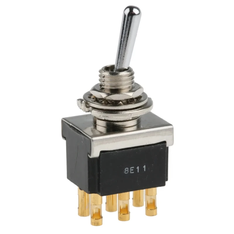 TE Connectivity DPDT Toggle Switch Panel Mount, Solder Terminal, On-On, 4A, IP68/IP67, 12V DC, 250V AC FTN0904