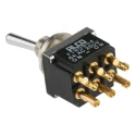 TE Connectivity DPDT Toggle Switch Panel Mount, Solder Terminal, On-On, 4A, IP68/IP67, 12V DC, 250V AC FTN0904