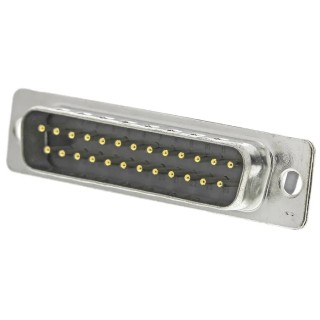 Amphenol Communications Solutions L717D B25P ST 25 Way Straight Male D-Sub Cable Connector, 2.76mm Pitch, 300V, 7.5A