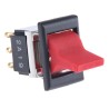 TE Connectivity DPDT Latching On-None-On Rocker Switch Panel, Aluminium, 6A, 250V AC, Panel Mount FLN19-RED04