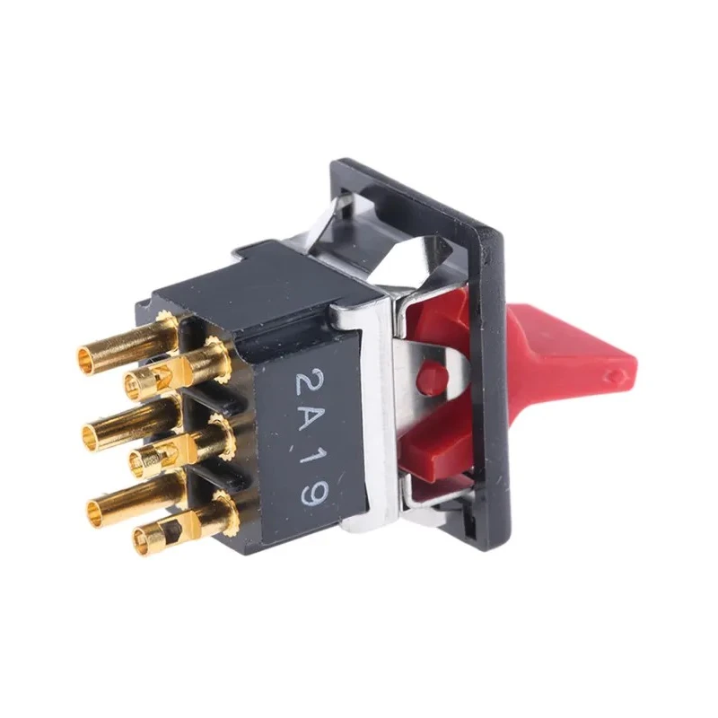 TE Connectivity DPDT Latching On-None-On Rocker Switch Panel, Aluminium, 6A, 250V AC, Panel Mount FLN19-RED04