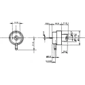 Herga Pressure Sensor, 0.9 psi, PCB Mount, 250V AC, Polyethylene Terephthalate Housing 6761-0013
