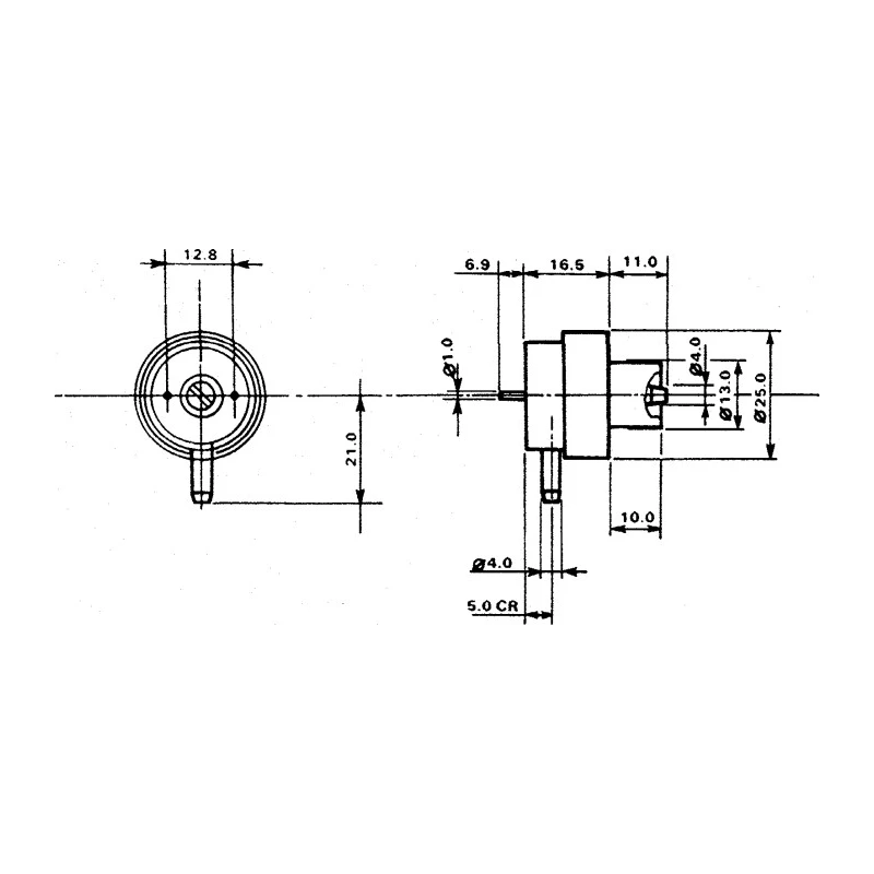Herga Pressure Sensor, 0.9 psi, PCB Mount, 250V AC, Polyethylene Terephthalate Housing 6761-0013