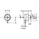 Herga Pressure Sensor, 0.9 psi, PCB Mount, 250V AC, Polyethylene Terephthalate Housing 6761-0013