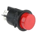 RS PRO SP Series Illuminated Push Button Switch, Latching, Panel Mount, 25 mm Cutout, DPST, Red LED, IP67, 250 V AC 319-433