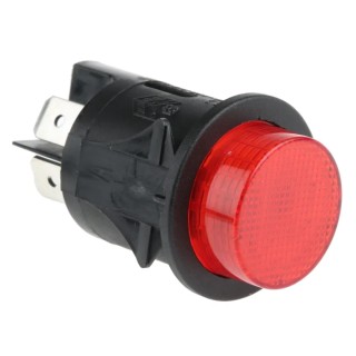 RS PRO SP Series Illuminated Push Button Switch, Latching, Panel Mount, 25 mm Cutout, DPST, Red LED, IP67, 250 V AC 319-433