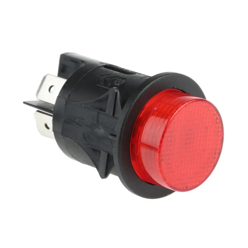 RS PRO SP Series Illuminated Push Button Switch, Latching, Panel Mount, 25 mm Cutout, DPST, Red LED, IP67, 250 V AC 319-433
