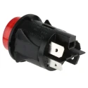 RS PRO SP Series Illuminated Push Button Switch, Latching, Panel Mount, 25 mm Cutout, DPST, Red LED, IP67, 250 V AC 319-433