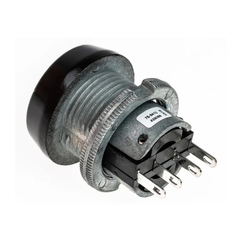 ITW Switches Illuminated Push Button Switch, Momentary, 22 mm Panel Cutout, SPDT, Clear LED, IP67, 250 V AC 76-9410/439088B
