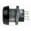 ITW Switches Illuminated Push Button Switch, Momentary, 22 mm Panel Cutout, SPDT, Clear LED, IP67, 250 V AC 76-9410/439088B
