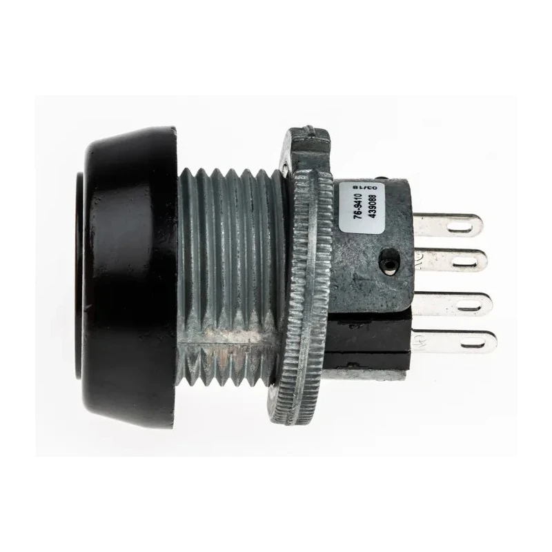 ITW Switches Illuminated Push Button Switch, Momentary, 22 mm Panel Cutout, SPDT, Clear LED, IP67, 250 V AC 76-9410/439088B