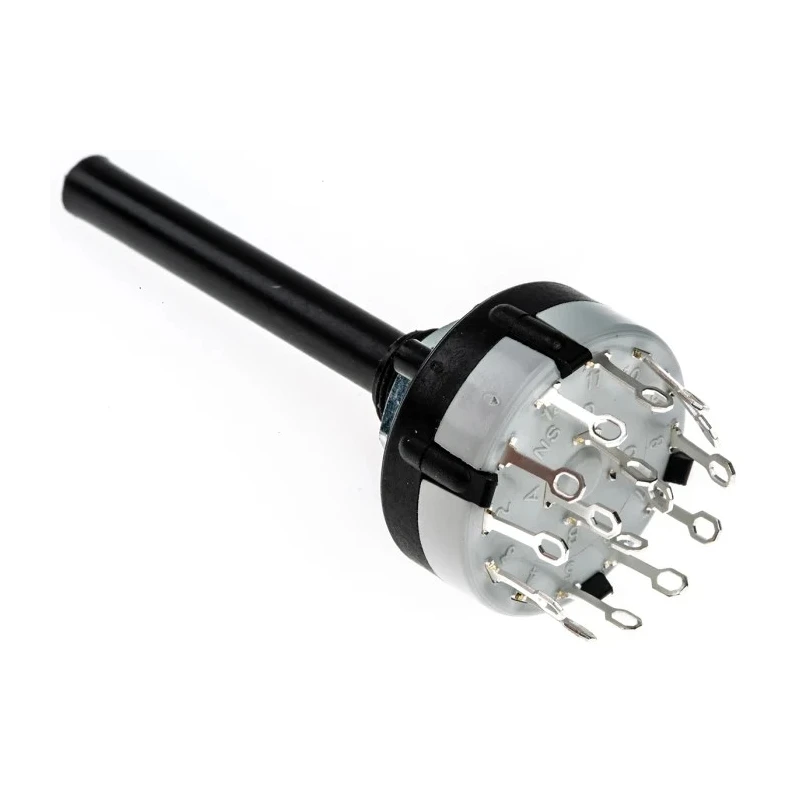 Lorlin 3 Position 4PST Rotary Switch, 150mA, Polyamide, Panel Mount, Solder Tab, 250V AC, CK1032