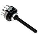Lorlin 3 Position 4PST Rotary Switch, 150mA, Polyamide, Panel Mount, Solder Tab, 250V AC, CK1032