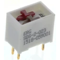 ERG Slide Rotary Coded DIP Switch Through Hole, Slide Actuator, 5A 100Vac, SDS 02 023 STD
