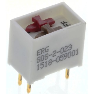 ERG Slide Rotary Coded DIP Switch Through Hole, Slide Actuator, 5A 100Vac, SDS 02 023 STD