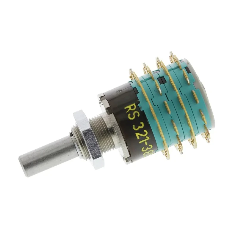 NSF GX non short 6 Position 4P6T Rotary Switch 250mA Solder Panel Mount 125V AC 60V DC 500401-000-000-000