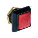 ITW Switches 59 Series Miniature Push Button Switch Panel Mount SPST Square Red Momentary IP67 50V DC 125V AC 59-212