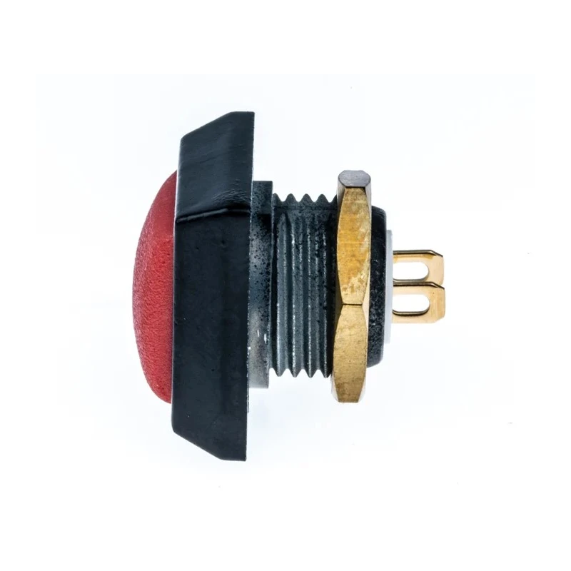 ITW Switches 59 Series Miniature Push Button Switch Panel Mount SPST Square Red Momentary IP67 50V DC 125V AC 59-212