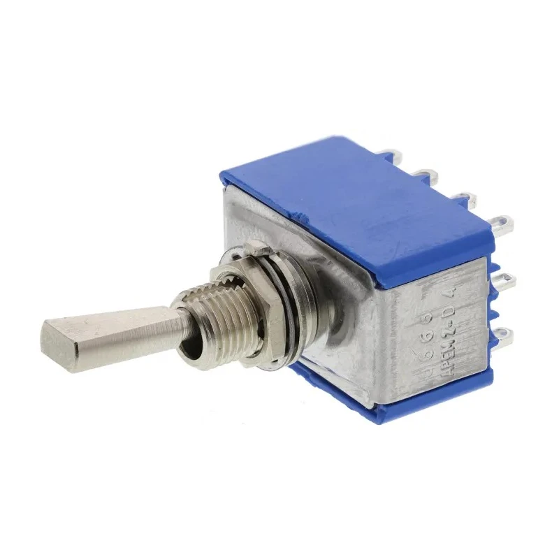 APEM Toggle Switch Panel Mount On-On 4PDT Solder Terminal 30V DC 250V AC 5666A9