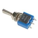APEM Toggle Switch Panel Mount On-Off-On SPDT Solder Terminal 4A 30V DC 250V AC 5639A9