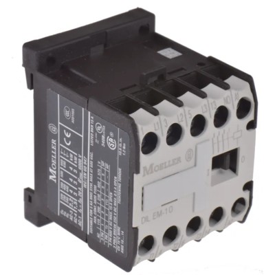 Eaton DILEM-10 Contactor 110V AC Coil, 3-Pole, 9A, 4kW, 400V AC, Screw Mount, 051783 DILEM-10(110V50HZ,120V60HZ)