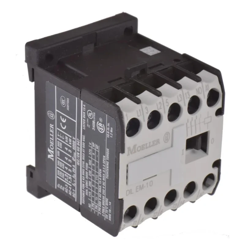 Eaton DILEM-10 Contactor 110V AC Coil, 3-Pole, 9A, 4kW, 400V AC, Screw Mount, 051783 DILEM-10(110V50HZ,120V60HZ)