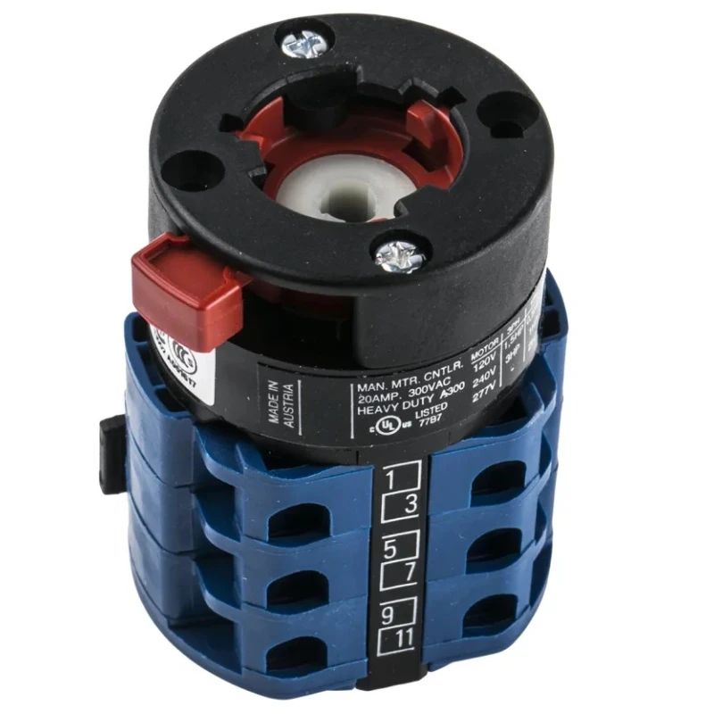 Kraus & Naimer Rotary Switch Cam Switch Panel Mount 5 Positions 60° 20A IP65 CA10.A232/GBA001.*FT