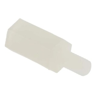 RS PRO Polyamide 66 M3 Standoff Hex Male/Female 10 mm Body, 6 mm Stud 325-687
