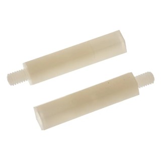 RS PRO M4 Standoff, 30 mm Body, 6 mm Stud, Polyamide 66, Hex, Male/Female, 325-801