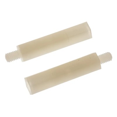 RS PRO M4 Standoff, 30 mm Body, 6 mm Stud, Polyamide 66, Hex, Male/Female, 325-801