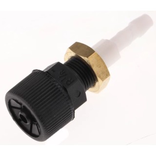 RS PRO Pneumatic Bulkhead Connector Male Push-In Fitting 1/8 in G Thread, 3 mm Nylon Tube, 60°C Max, 6419 Series 317-752