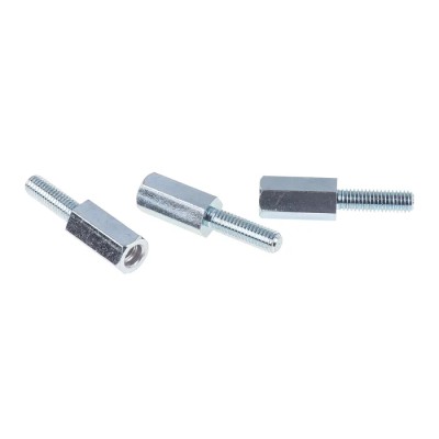 RS PRO Standoff, Steel, M6 Thread, 20 mm Body, 20 mm Stud, Zinc Plated, Male/Female 603-536