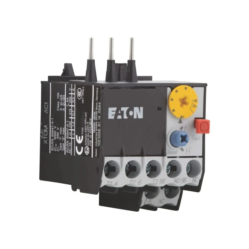 Eaton ZE Series Overload Relay, 6–9A FLC, 1 NO/1 NC, 9A Contact Rating, 6W, 600V AC, Direct Mount, 014708 ZE-9