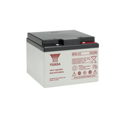 Yuasa Sealed Lead Acid Battery 12V 24Ah VRLA AGM NP24-12I, 175mm x 125mm, Industrial