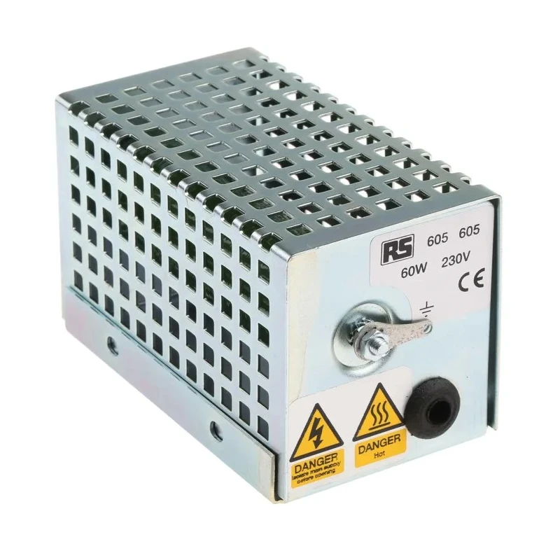RS PRO Enclosure Heater 230V AC 60W Output Surface Mount 93°C 121mm x 67mm 605-605
