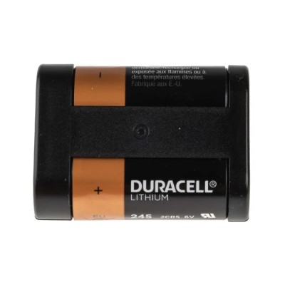 Duracell Lithium Manganese Dioxide Battery 6V, 1550mAh, 2CR5 Ultra 245 Size, 16mm Diameter, 5000394245105