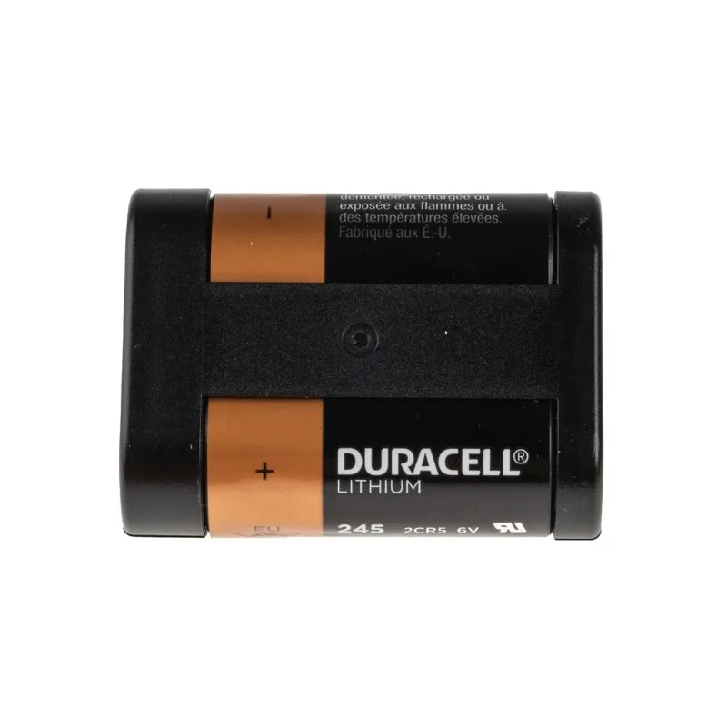 Duracell Lithium Manganese Dioxide Battery 6V, 1550mAh, 2CR5 Ultra 245 Size, 16mm Diameter, 5000394245105