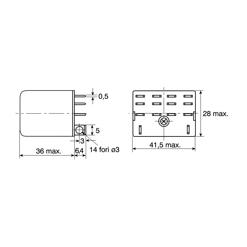 Omron Power Relay 230V AC Coil 10A Switching 4PDT LY4 230VAC