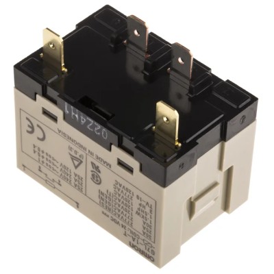 Omron Panel Power Relay 24V DC Coil, 30A Switching Current, SPST, Quick Connect, G7L-1A-T DC24