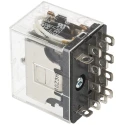 Omron Power Relay 12V DC Coil, 10A Switching 4PDT Plug-In Terminal LY4 12VDC