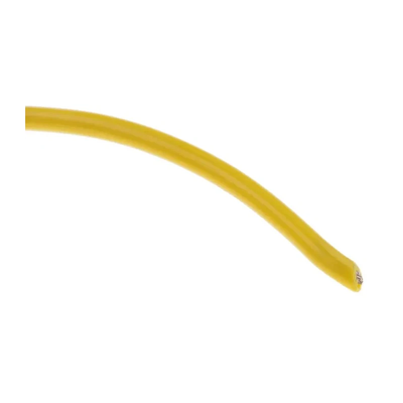 Alpha Wire 3053 Series Yellow Hook Up Wire 3053 YL005, 20 AWG, 10 x 0.25 mm Strands, 30 m, PVC, 300V